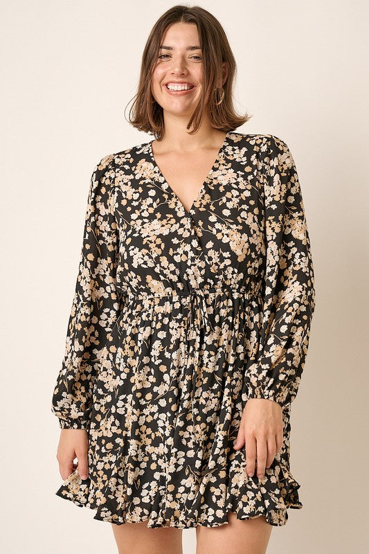 Plus Womens Mittoshop Wrap Dress - Floral