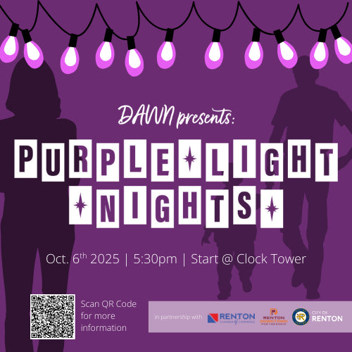 Renton Purple Light Nights- October 6th 5:30pm
