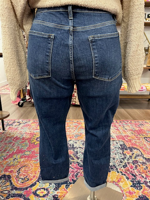 PLUS JB82368DK Mid-Rise Cuffed Boyfriend