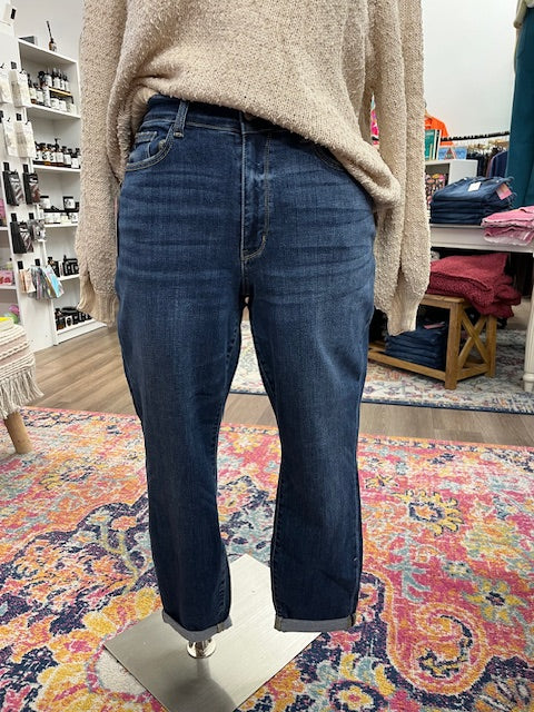 PLUS JB82368DK Mid-Rise Cuffed Boyfriend