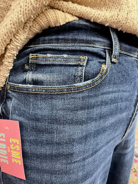 PLUS JB82368DK Mid-Rise Cuffed Boyfriend