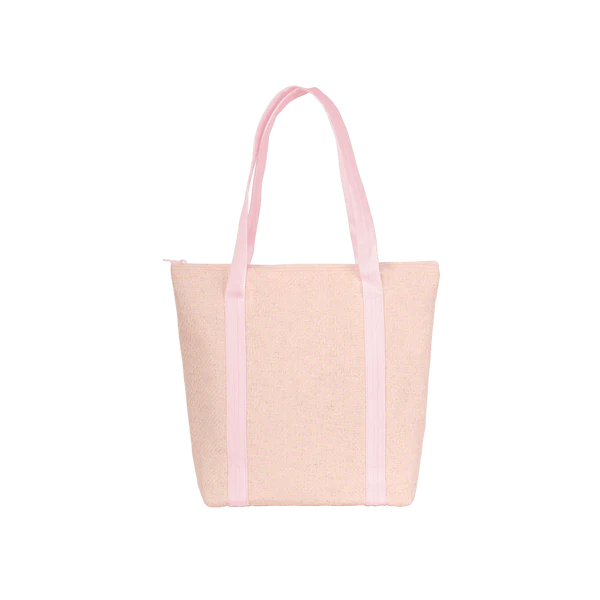 Pink Straw Everyday Tote
