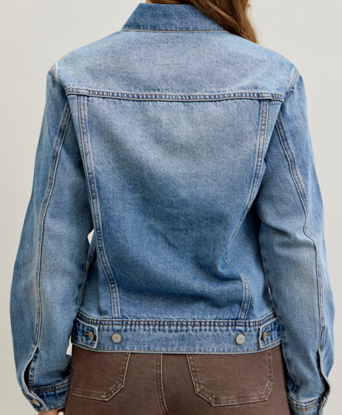 Judy Blue Womens Boyfriend Jacket Rigid Magic Style 7887REG
