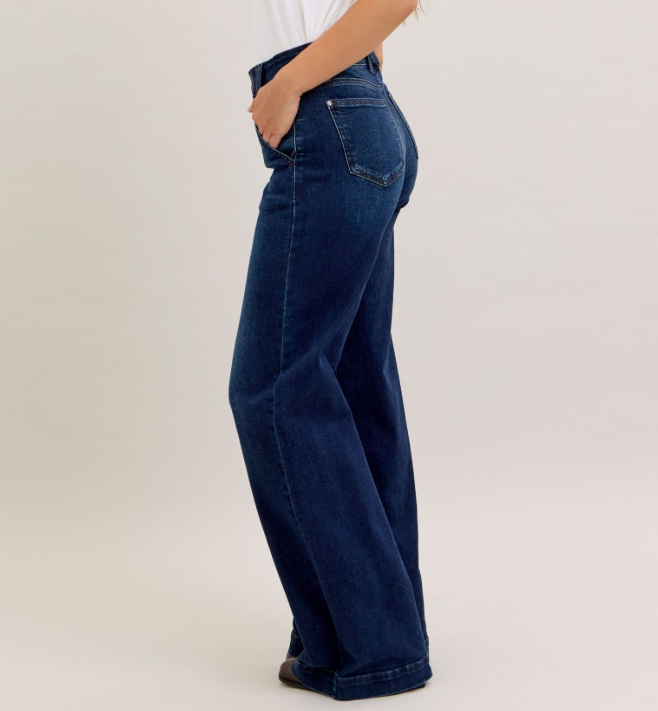 Judy Blue Dark Blue Trouser Denim Jeans Pants