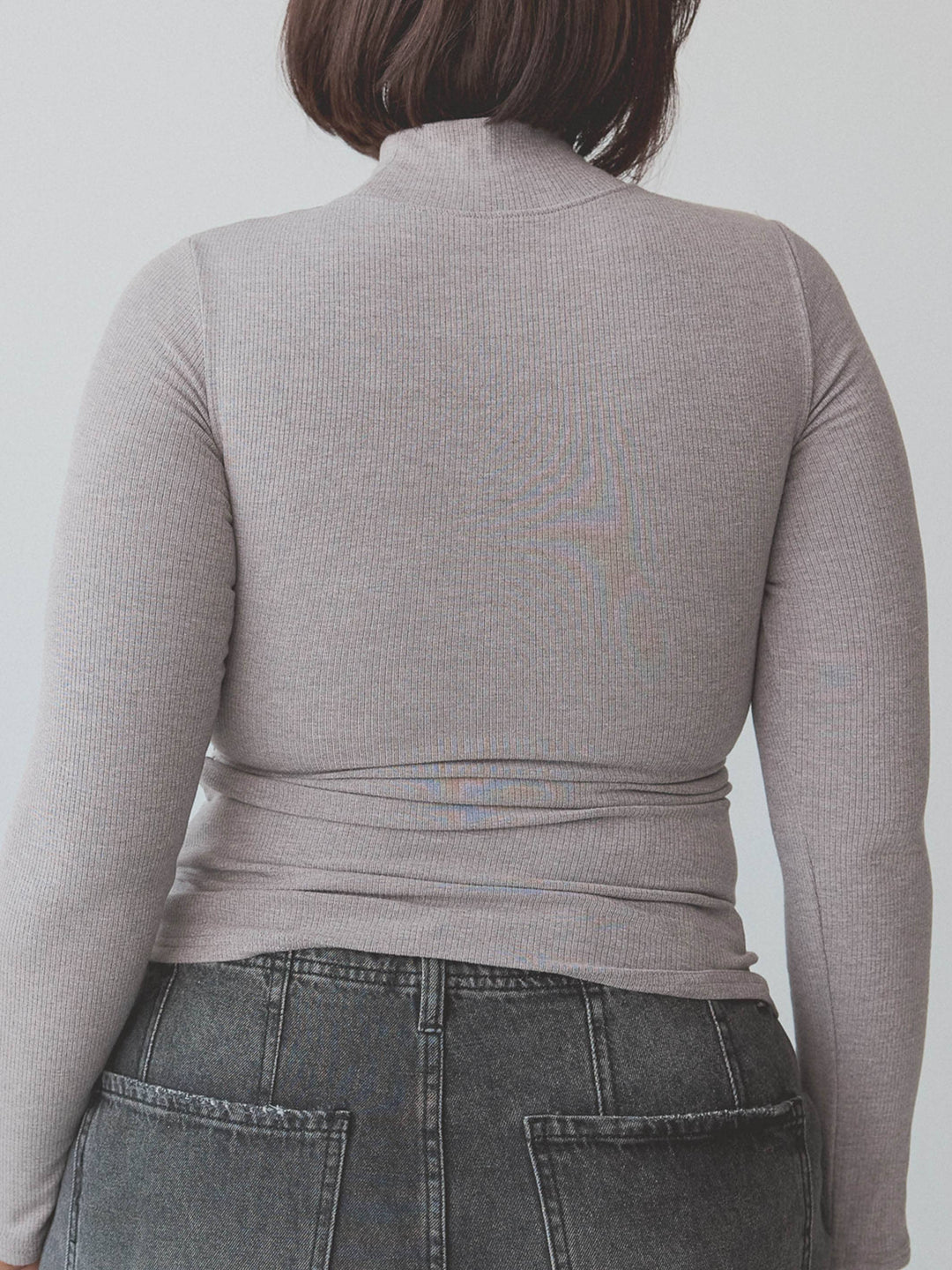 Klassy - Ribbed Turtleneck Long Sleeve: Forest Green / 3XL