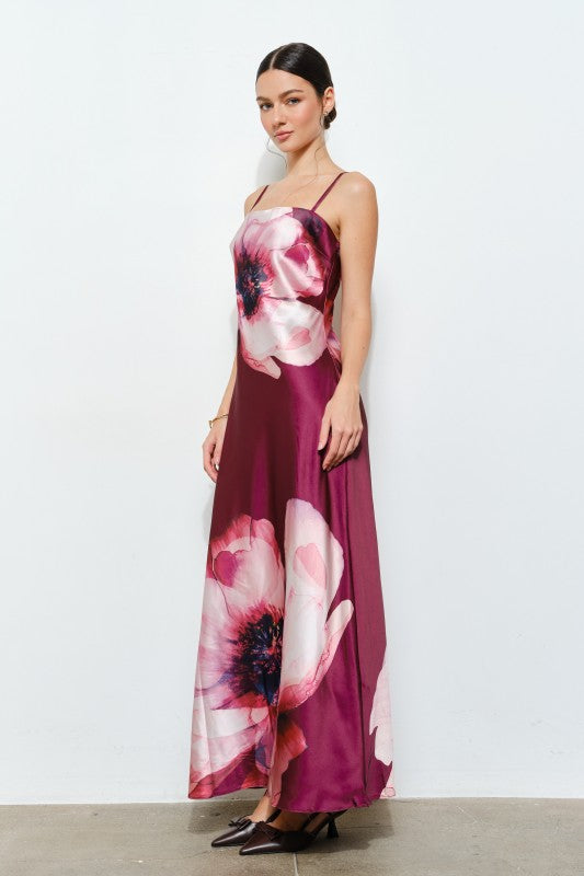 Womens INA Floral Slip Dress Maxi