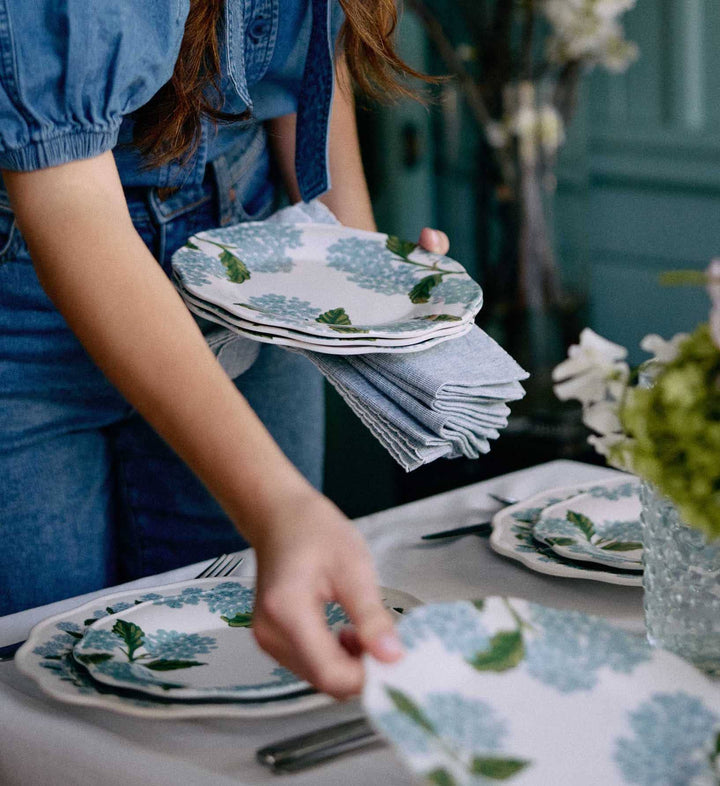 Rifle Paper Co. - Hydrangea Melamine Dessert Plates