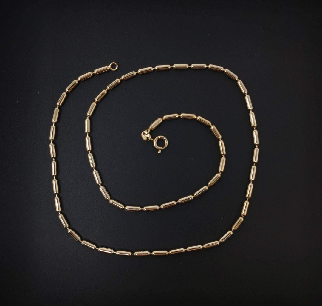 Aim Eternal - 18K Gold Plated Bead Necklace Chain - Esme and Elodie