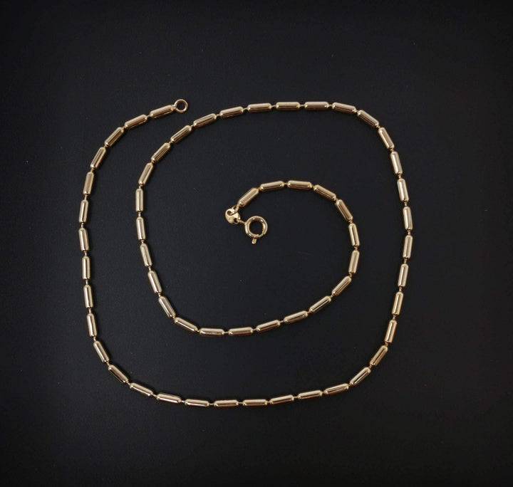Aim Eternal - 18K Gold Plated Bead Necklace Chain - Esme and Elodie