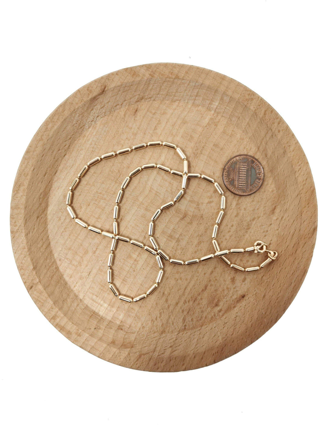 Aim Eternal - 18K Gold Plated Bead Necklace Chain - Esme and Elodie