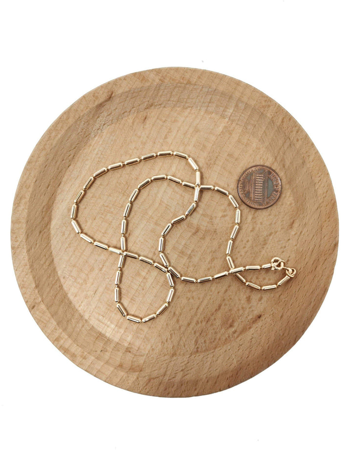 Aim Eternal - 18K Gold Plated Bead Necklace Chain - Esme and Elodie