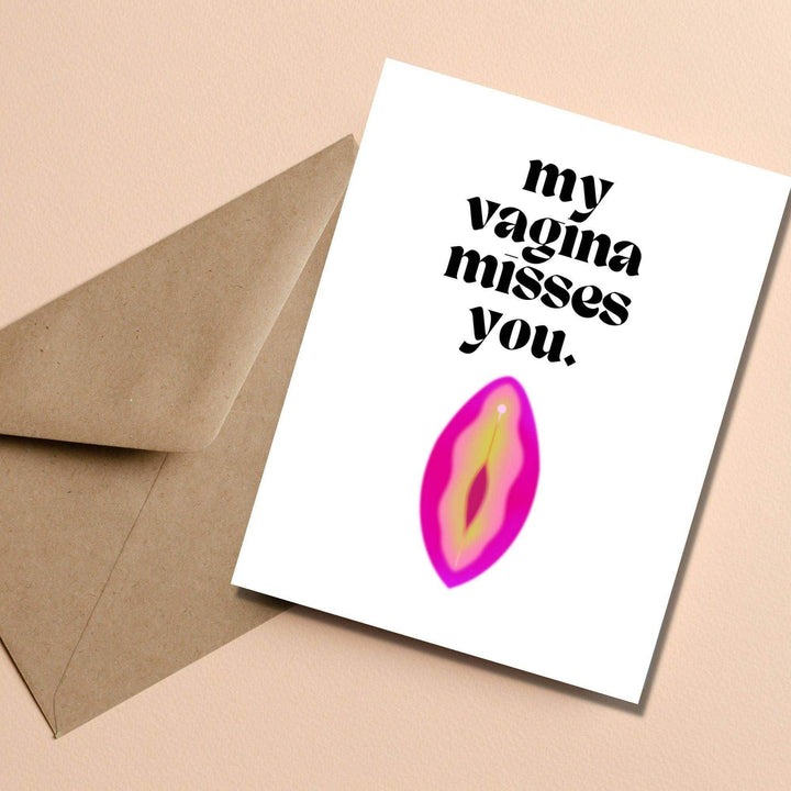 As Told By Ellie - My Vagina Misses You Card - Esme and Elodie