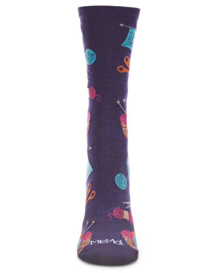Infinity Classics International Inc. - Knitting Bamboo Blend Crew Socks: Blackberry Cordial / 9-11