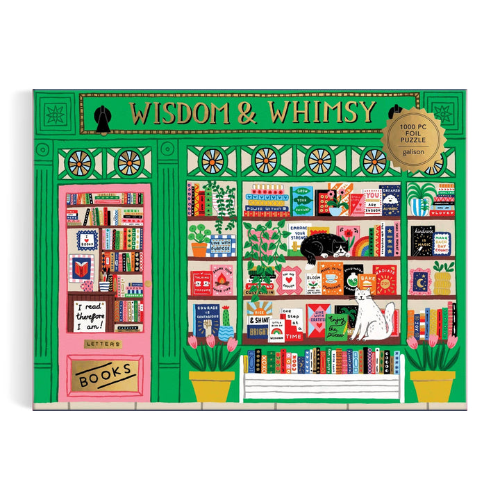 Chronicle Books - Wisdom & Whimsy Bookshop 1000 Piece Foil Puzzle