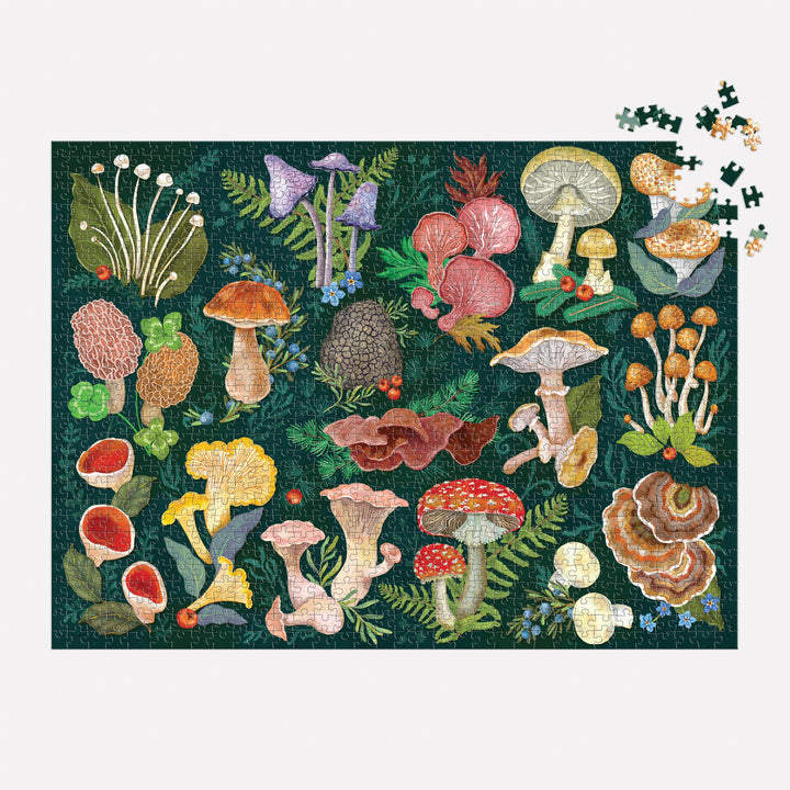 Chronicle Books - World of Mushrooms 1000 Piece Puzzle by Galison