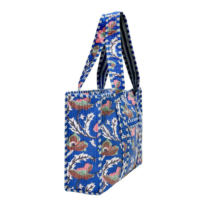 BNB Crafts Inc. - Cotton Block Print Tote Bag- Small & Large: Large