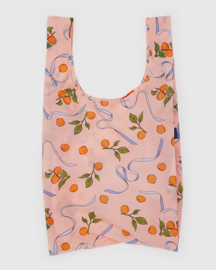 BAGGU- Big Reusable Shopping Bag Apricots and Ribbons