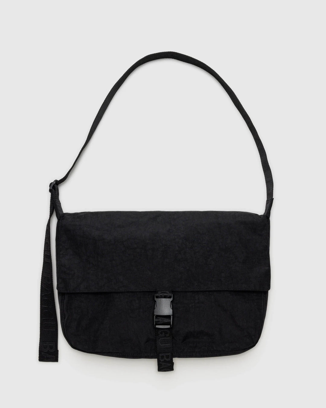 Baggu- Nylon Messenger Cross Body in Black