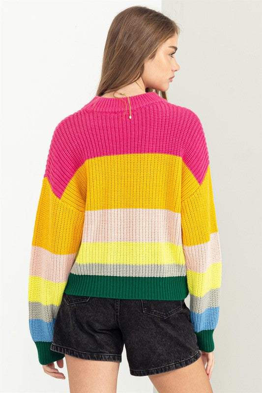 HYFVE Women's Rainbow Sweater