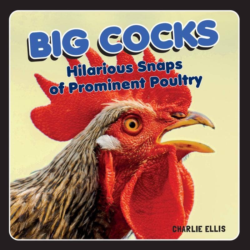funny book called big cocks with rooster on front
