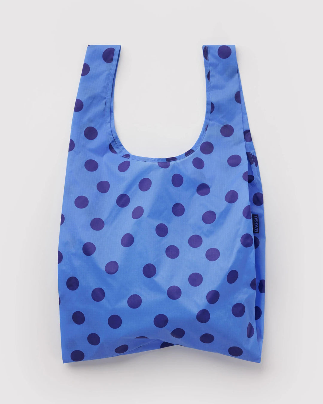 BAGGU- Standard Reusable Shopping Bag Blue Polka Dot