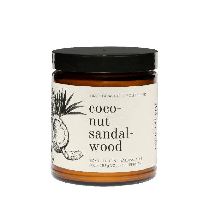 Broken Top Brands - Coconut Sandalwood - 9 oz Soy Candle - Esme and Elodie