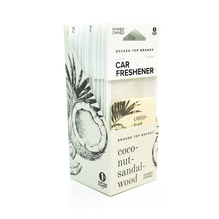 Broken Top Brands - Coconut Sandalwood Car Fresheners - Esme and Elodie