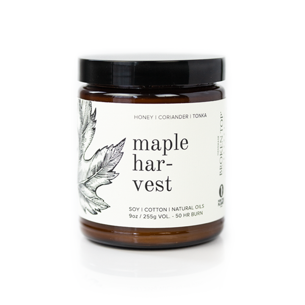 Broken Top Brands - Maple Harvest Natural Soy Candle 9 oz - Esme and Elodie