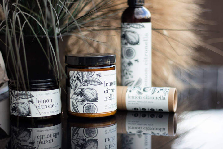 Broken Top Brands - Soy Candle - Lemon Citronella Bug Repellent - 9 oz - Esme and Elodie