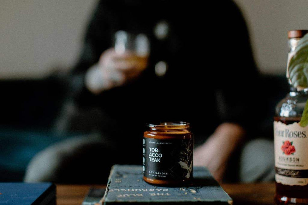 Broken Top Brands - Tobacco Teak Natural Soy Candle 9 oz - Esme and Elodie