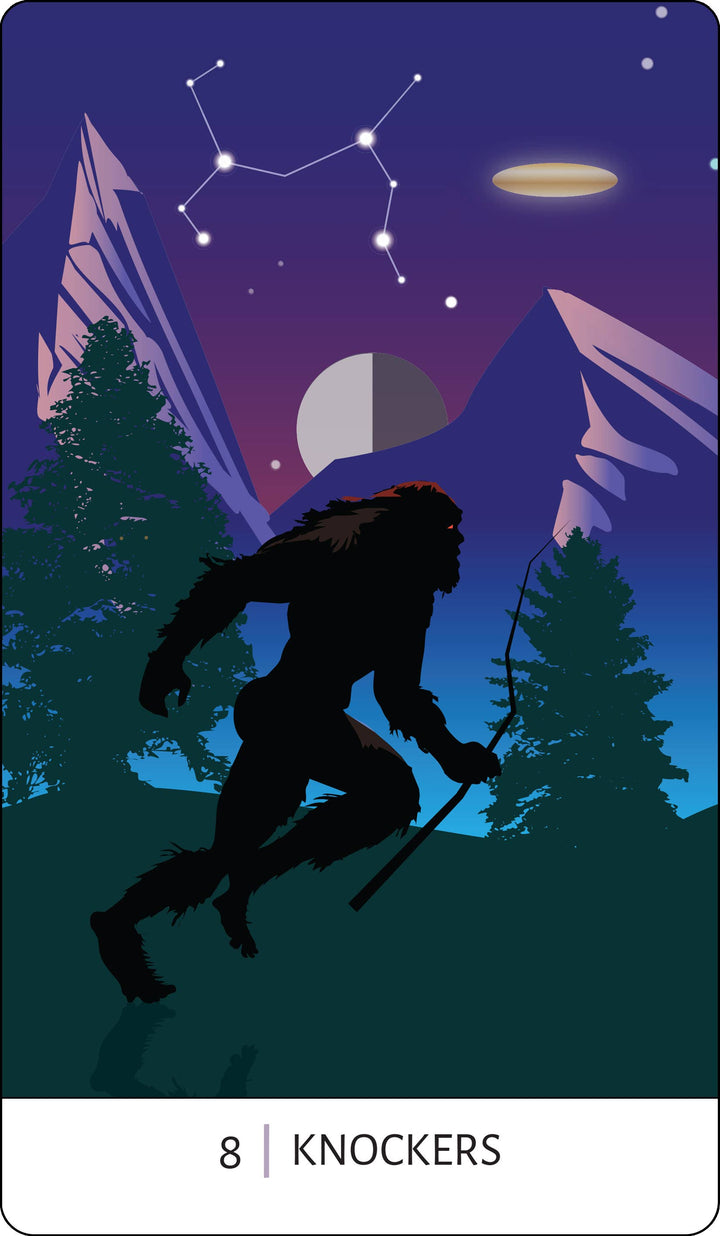 Tarot of the Unexplained: 78 Cards & 96 pgs.Cryptids, Ghosts