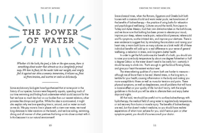 The Art of Bathing - Adult Wellness Book