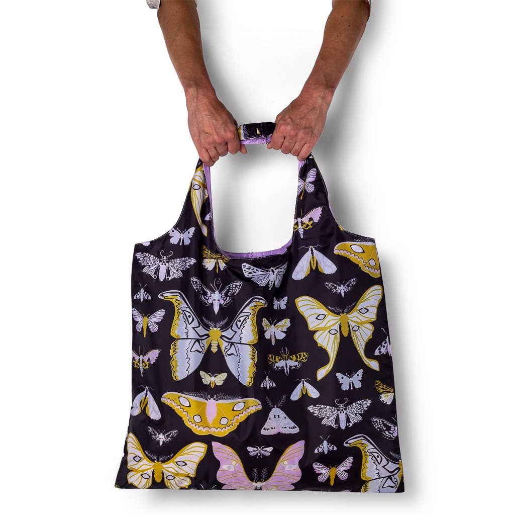 Yellow Owl Workshop - Moths Art Sack® by Banquet Workshop - Reusable Tote Bag
