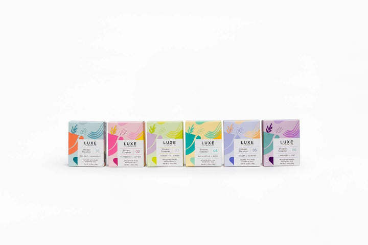 Cait + Co - Luxe Lavender + Oat Shower Steamer Fizzy Bomb - Esme and Elodie