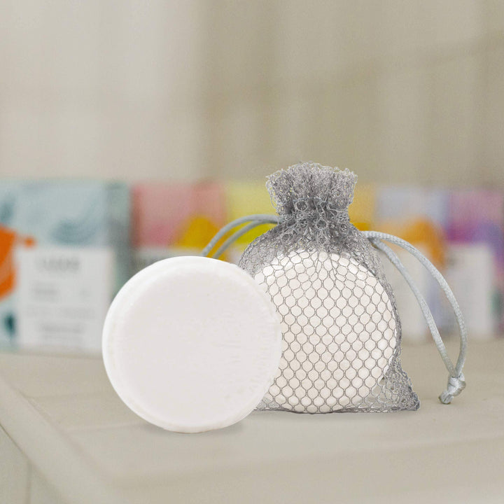 Cait + Co - Luxe Lavender + Oat Shower Steamer Fizzy Bomb - Esme and Elodie
