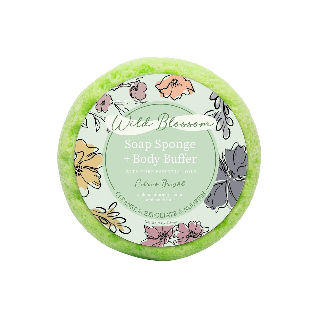 Cait + Co - Wild Blossom Soap Infused Body Buffer-Citrus Bright - Esme and Elodie