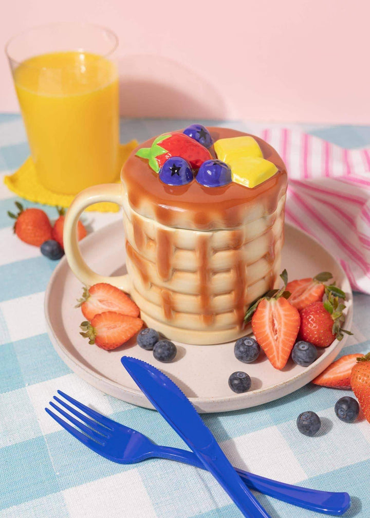 Canna Style Pancake Mug with Lid - Esme and Elodie