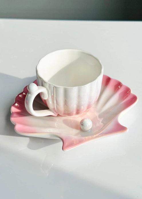 Canna Style - Seashell Cup & Saucer - Esme and Elodie