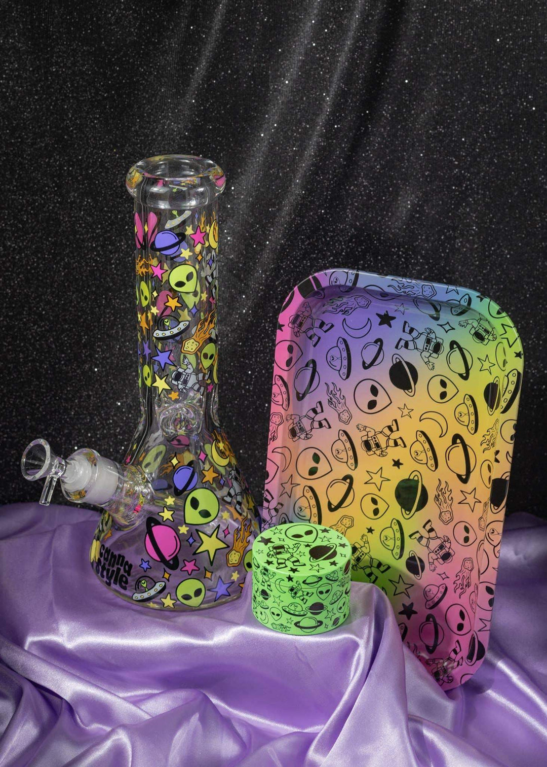 Canna Style Space Doodle Rolling Tray - Esme and Elodie