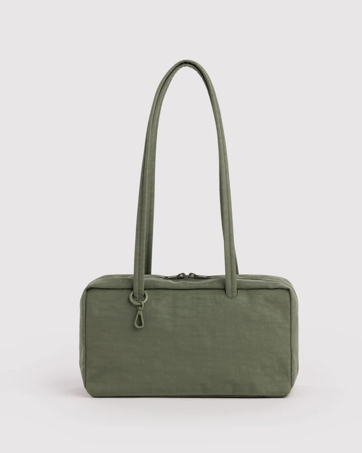 BAGGU- Nylon Bowler Bag Shoulder Purse- Caper