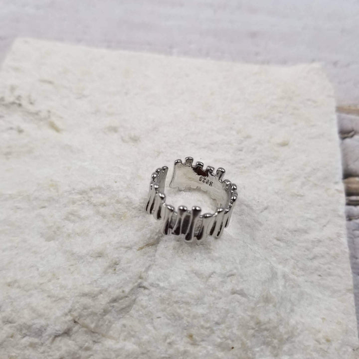 Irregular Fence Adjustable Ring in Gold
