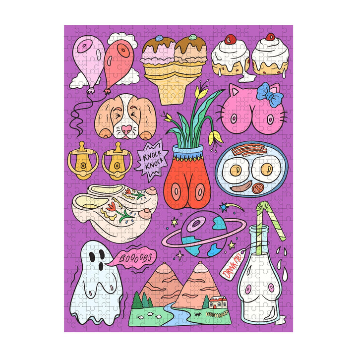 FUN CLUB - Boobs Puzzle (silly, funny, puzzle, kitsch)