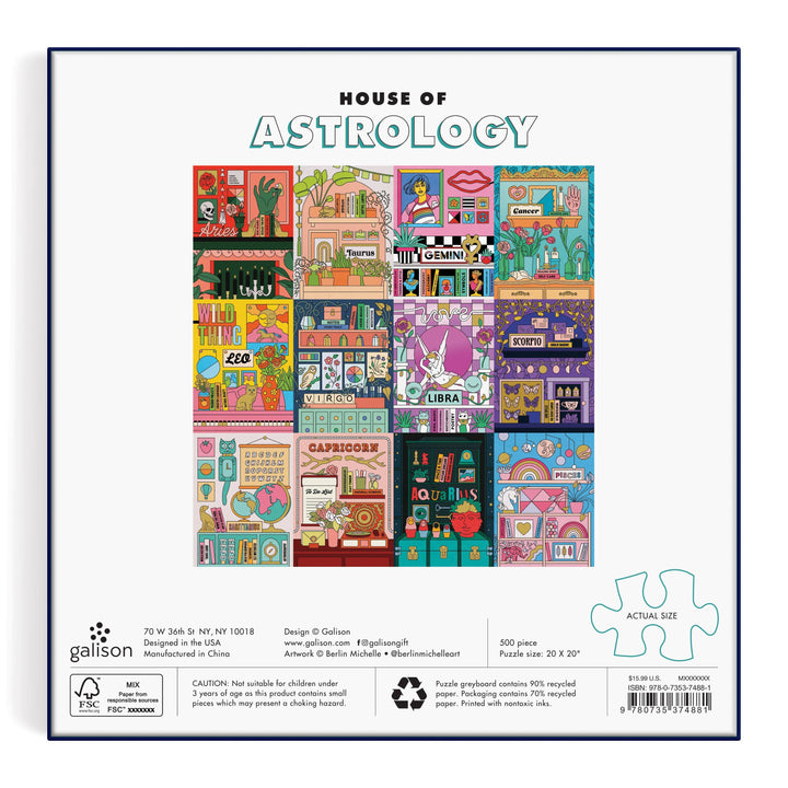 Chronicle Books - House of Astrology 500 Piece Foil Puzzle - Esme and Elodie