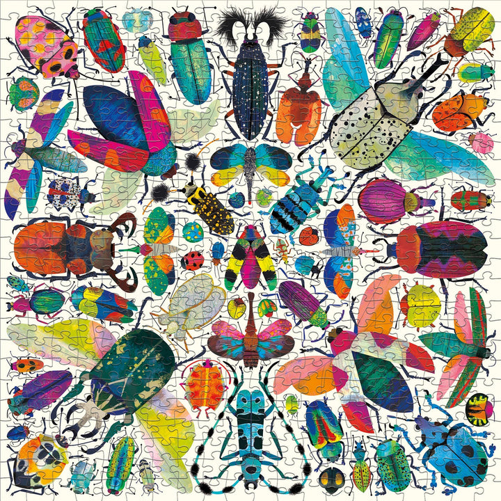 Chronicle Books - Kaleido-Beetles 500 Piece Family Puzzle - Esme and Elodie