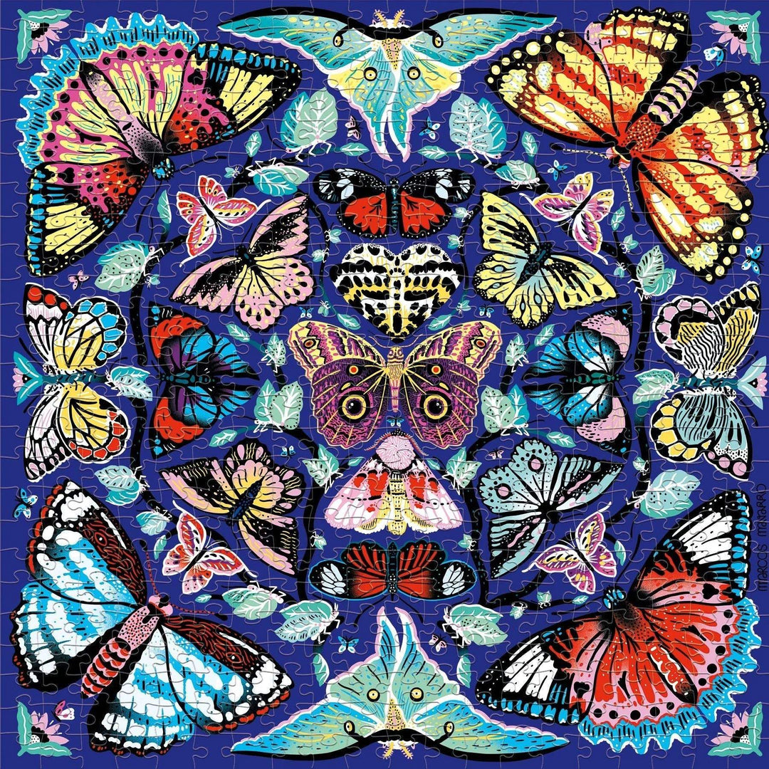 Chronicle Books - Kaleido-Butterflies 500 Piece Family Puzzle - Esme and Elodie