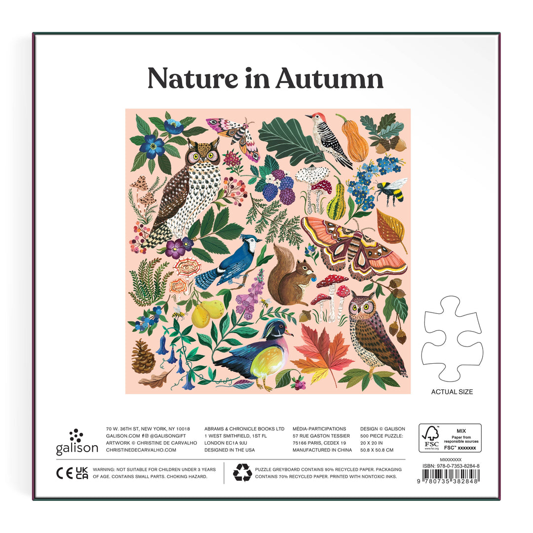 Chronicle Books - Nature in Autumn 500 Piece Puzzle - Esme and Elodie