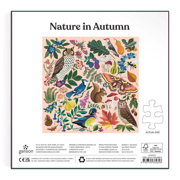 Chronicle Books - Nature in Autumn 500 Piece Puzzle - Esme and Elodie