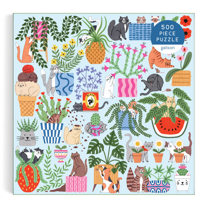 Chronicle Books - Cats in the Houseplants 500 Piece Puzzle