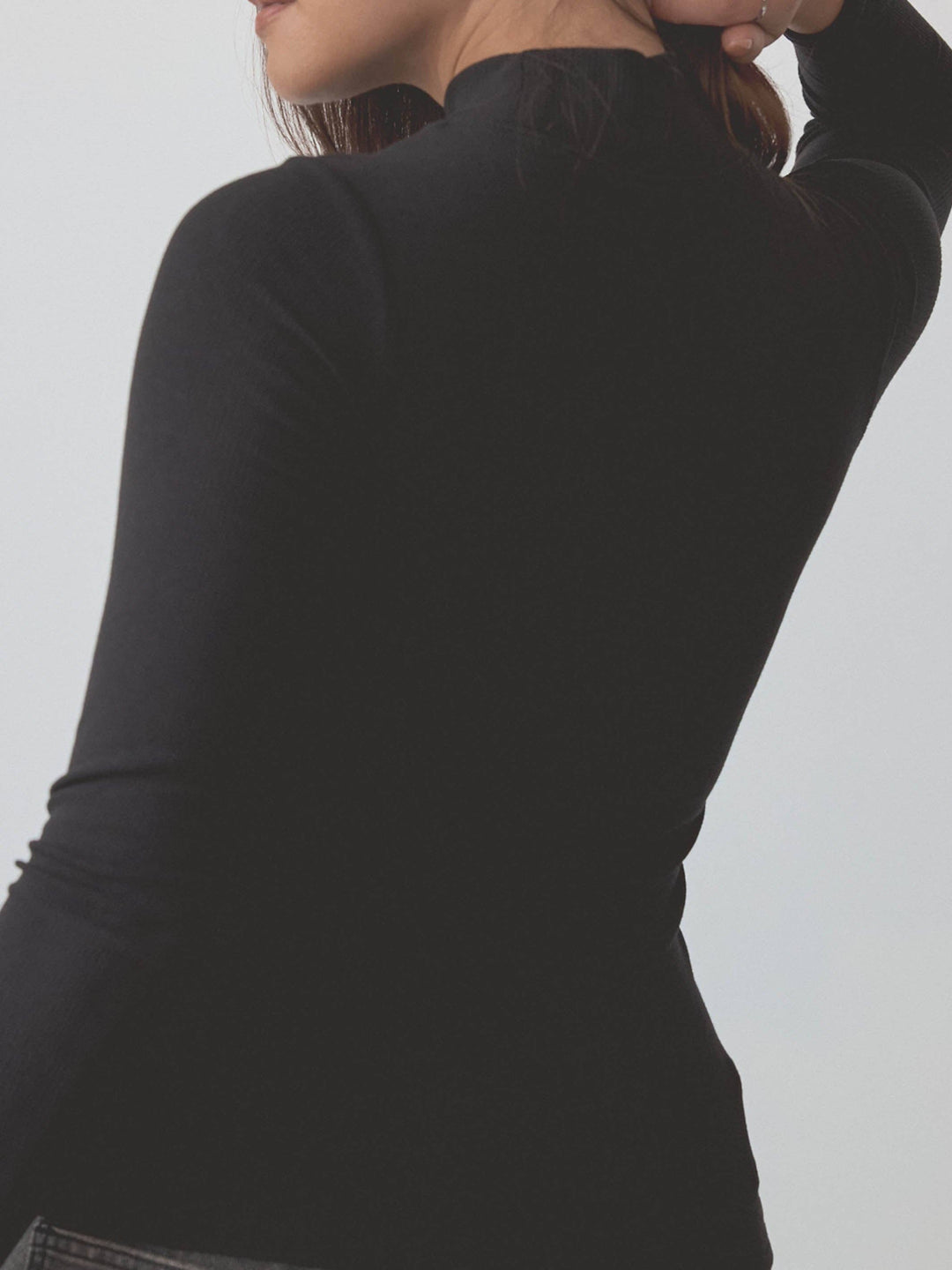 Klassy - Ribbed Turtleneck Long Sleeve: Forest Green / 3XL