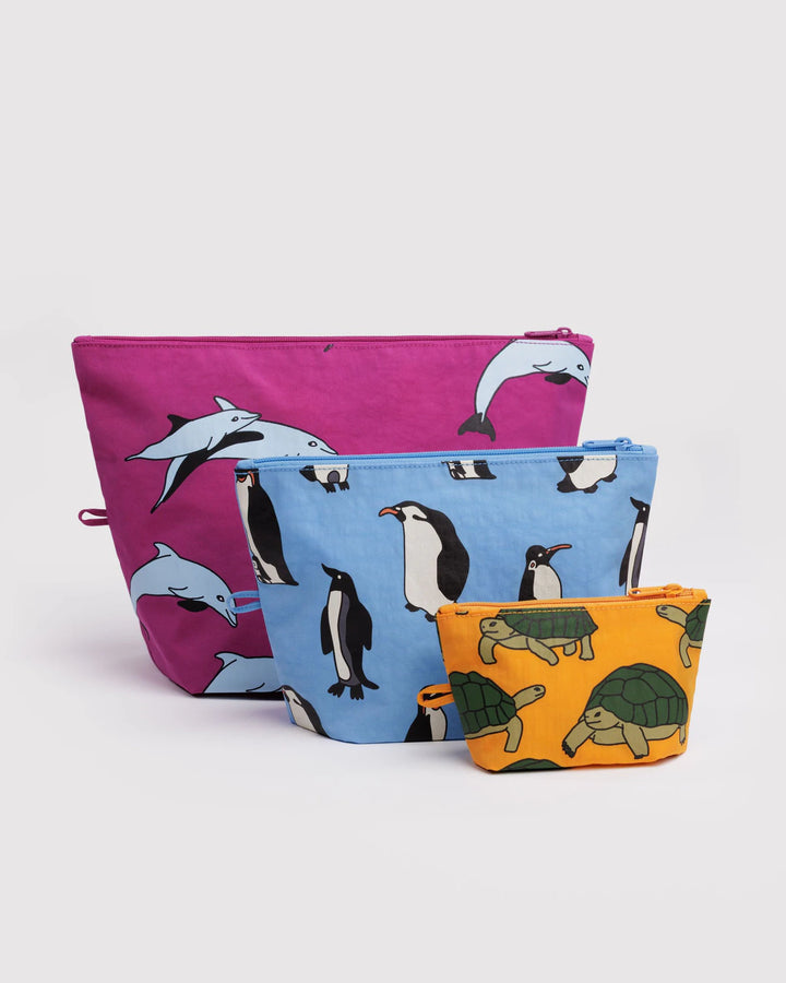BAGGU- Go Pouch Set- Vacation Animals